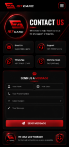 IS7 Games Contact Us – Customer Support and Help